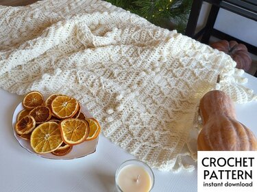 PDF Crochet Pattern Cozy crochet blanket pattern PDF DIY Crochet Blanket