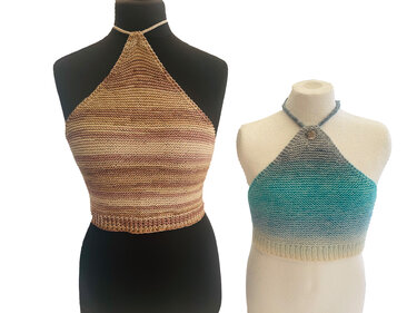 Neckholder/ Top "Triangel" - Strickanleitung - Universalgröße