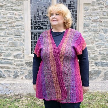 Lysvirka, cardigan - vest - tunic, sizes 38 - 60, M - 4XL, Crochet