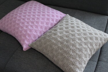 "Little Diamonds" Kissenhülle stricken PDF-Anleitung