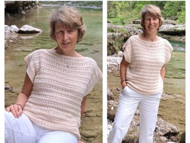 Strickanleitung für das Sommershirt Lacona two in one Slipover