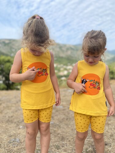 Schnittmuster Racerback Tanktop Shirt Kira für Mädchen Gr.92-164 - Nähen