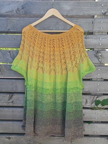 Top-Down leichtes und luftiges Sommershirt, Gr. S-XXXXXXXL - Stricken