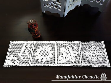 2 Tischbänder - 4 Jahreszeitenkollektion - Häkeln