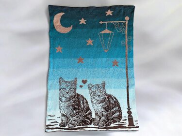 Sternchentuch - als Schmusetuch / Nuschi oder Waschlappen, Topflappen - Stricken