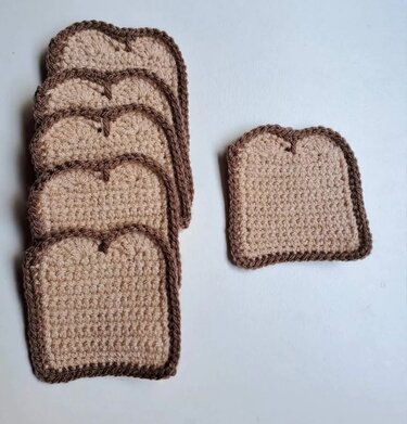 Slice of Toast - Crochet