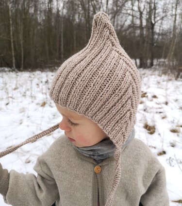 Knitting Pattern Pixie hat for Baby and kids / pixie bonnet