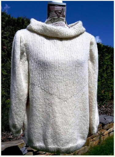 Strickanleitung für Pullover mit Puffärmeln und U-Boot-Ausschnitt | *BACK TO THE 80's* - Bild 2