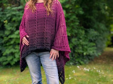 Crochet Pattern Poncho "Batwing"