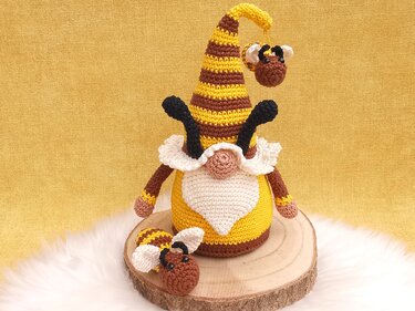 BIENEN-WICHTEL – Häkelanleitung Gnom