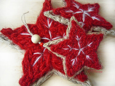 Stern häkeln, "Wunderstern", Weihnachten, Landhausdeko, Dekohänger