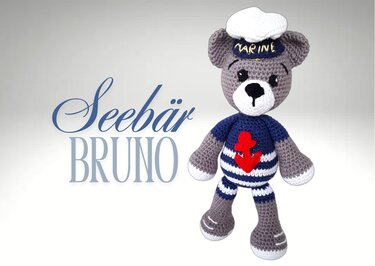 Häkelanleitung Seebär Bruno