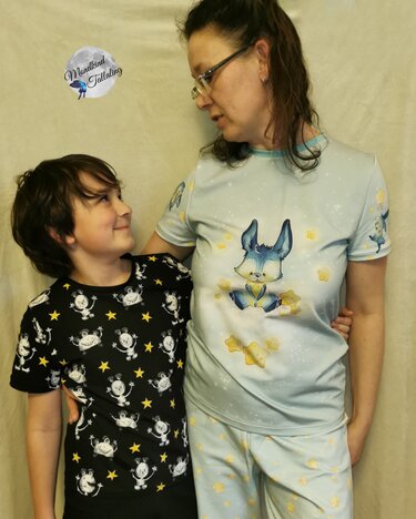 Schlafanzug Anna und Rüdiger Größe 80 Freebook - Bild 2