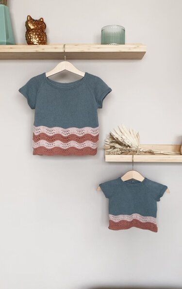 Lunas TeeShirt | knitting pattern | T-Shirt, knitted shirt for children