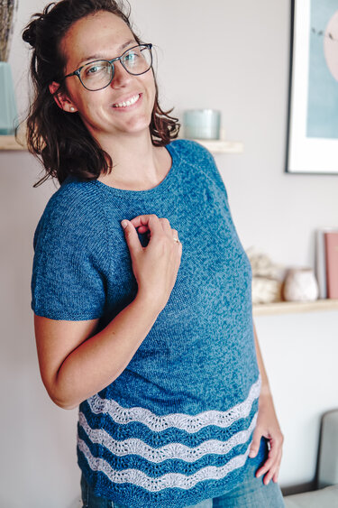 Lunas TeeShirt my Size | Strickanleitung | T-Shirt, Strickshirt