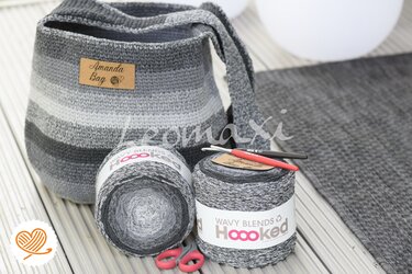 + AMANDA + Tasche häkeln Einkaufstasche Einkaufsbeutel Häkeltasche