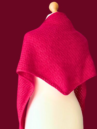 Strickanleitung Dreieckstuch "LEVITA"  (mit zwei attraktiven Seiten)