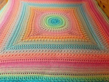 Häkelanleitung Decke Magic - 13 Teile