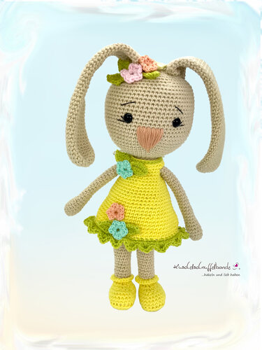 Häkelanleitung Kuschelschnuffelbande Häschen Carlotta, Amigurumi, PDF