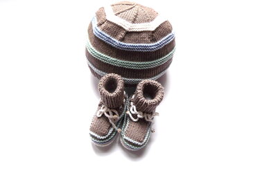 Babymütze und Schuhe "Sjard" - Bild 5