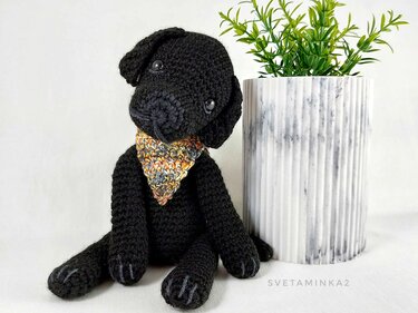 Labrador Dog Crochet Pattern Amigurumi