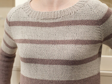 Nele - Top down raglan sweater - Knitting