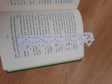 Häkelanleitung Lesezeichen Lacy