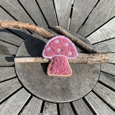 Abschminkpad Fliegenpilz Stickdatei ITH 10x10 cm - Sticken