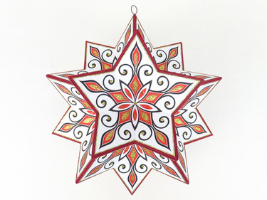 Weihnachtsdeko – Stern – Bastelanleitung und Vorlagen
