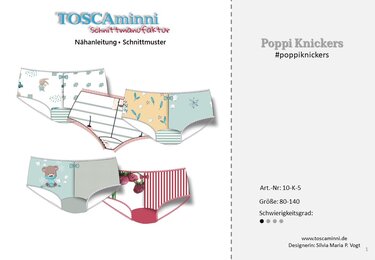 Unterwäsche Poppi Knickers Gr. 80-140 Schnittmuster - Bild 6
