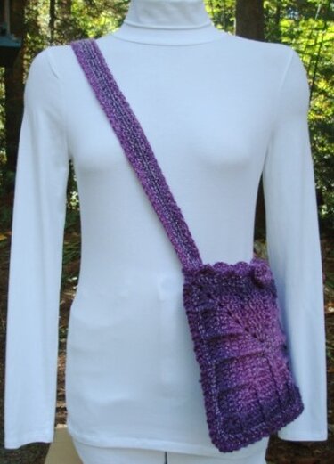 Plum Spectacular Crossbody Bag - PA-232 - Crochet