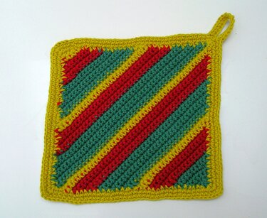 Häkelanleitung Topflappen "Krake"