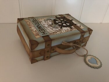 Bastelanleitung Koffer aus Papier