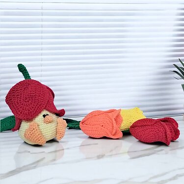 Tulip Gnome. Crochet pattern