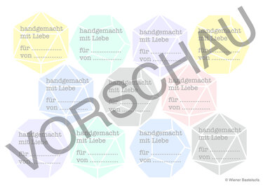 "handgemacht" 80 Anhänger, Etiketten und Banderolen zum Ausdrucken - Bild 7