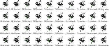Pusteblumen Stickdatei Pusteblume mit Herz - Sticken