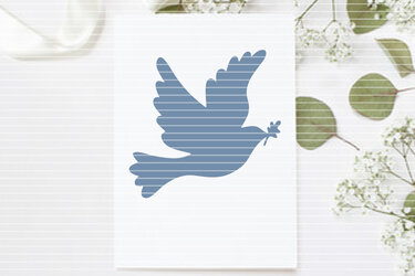 Friedenstaube Plotterdatei SVG DXF FCM - Plotting