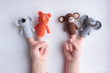 Häkelanleitung Fingerpuppen "Zoo" - Bild 2