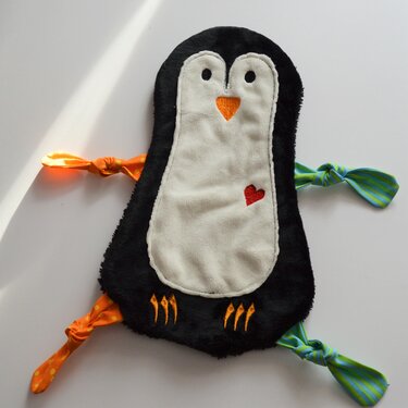 ITH Stickdatei Pinguin  Schmusetuch 15x24cm - Sticken