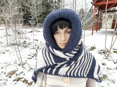 Kapuzenschal Anleitung - Bild 5