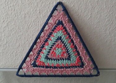 Mandala Dreieck - Häkeln