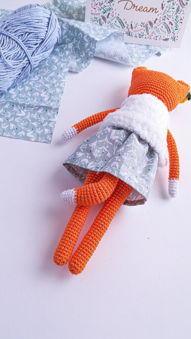 Amigurumi crochet pattern fox