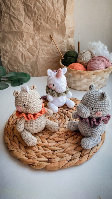 Set of 3 patterns - Crochet