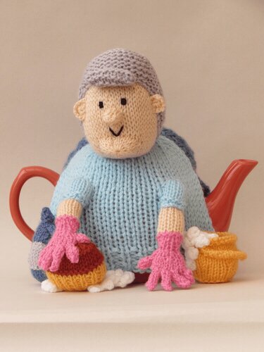 Cleaning Lady Tea Cosy Knitting Pattern