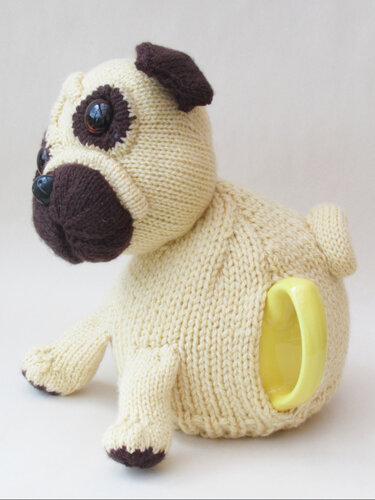 Pet Pug Tea Cosy knitting Pattern