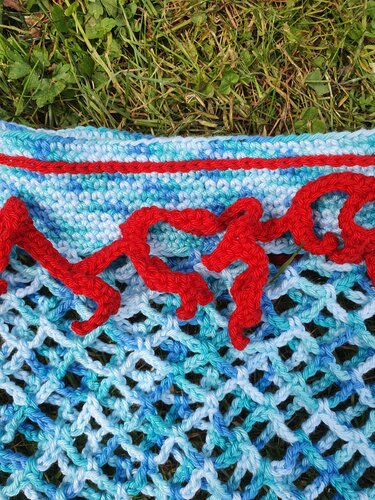 Anleitung Netztasche "Koralle" - Häkeln