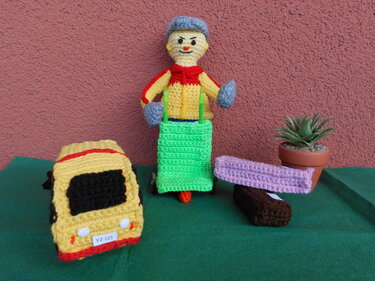Anleitung Paketbote mit Auto und Karre - Bild 6