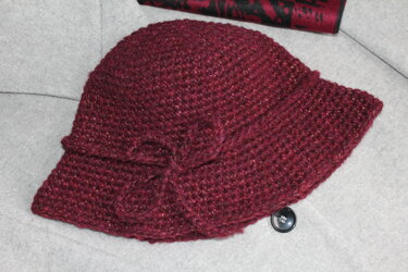 "ohne Glitzer - ohne mich" Damenhut häkeln PDF-Anleitung