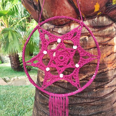Crochet dream catcher Starflower