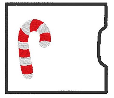 Schokoladen Verpackung Hülle Rentier Gesicht Weihnachten ITH - Sticken